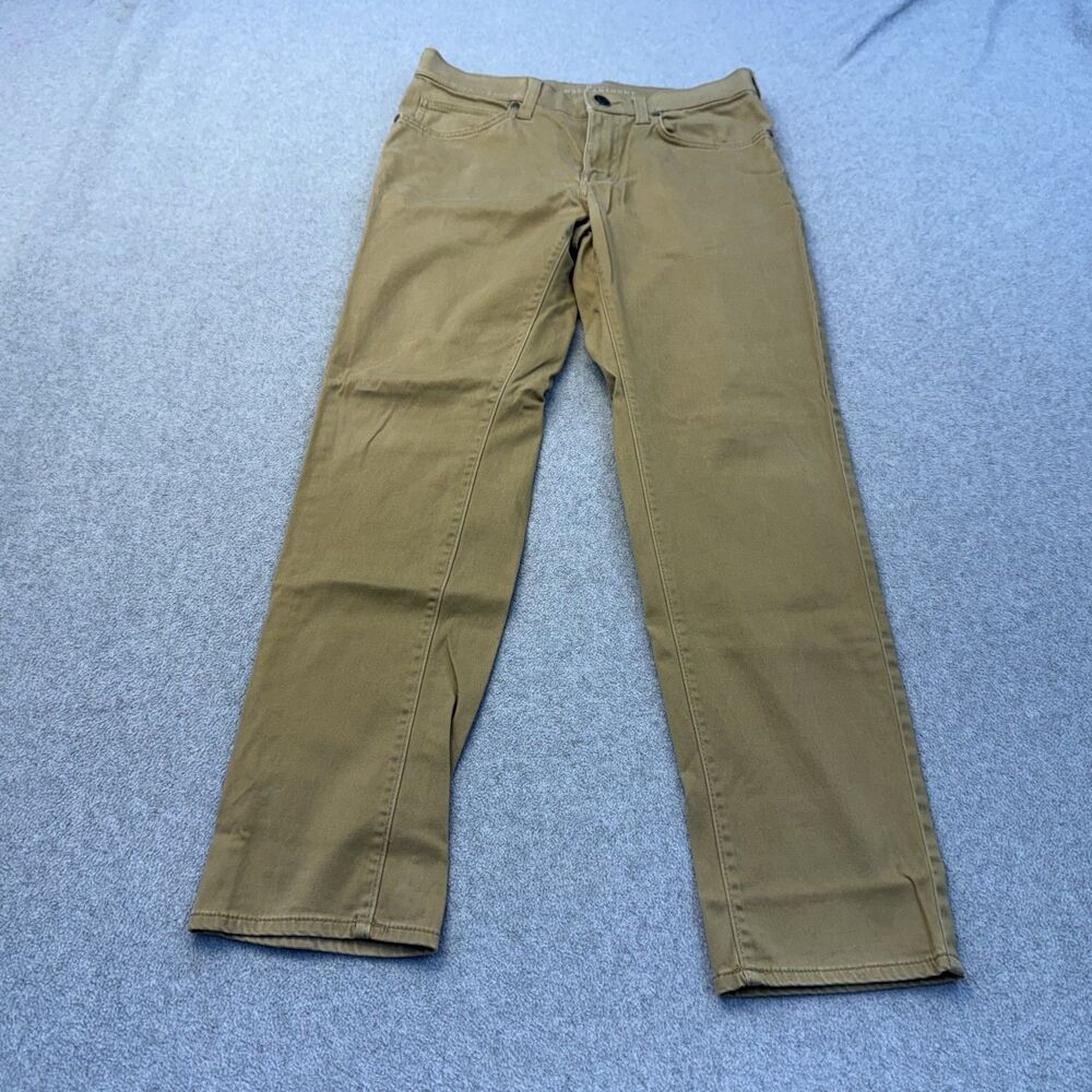 Marc Anthony Pants Mens 30x30 Flex+ Slim Straight Khaki 5 Pocket Skater Mid Rise